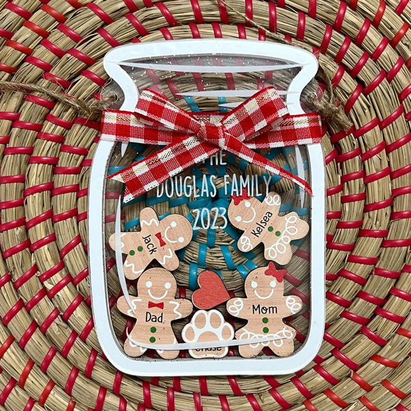 Cookie Jar Ornament Gift for Christmas,Personalized Family Ornament