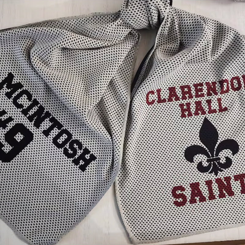 Personalized Cooling Sports Towel Baseball Team Custom Order Wet Rag Hot Days Sport