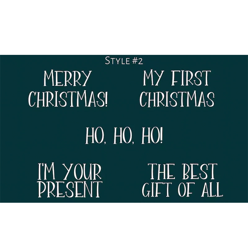 Personalized Baby First Christmas Cozy Soft Long Sleeve Romper