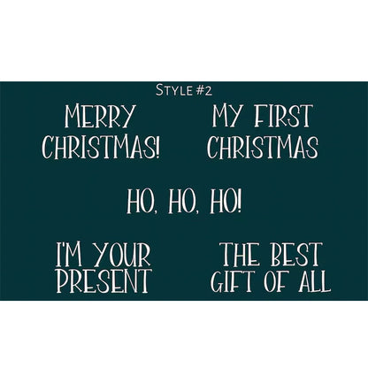 Personalized Baby First Christmas Cozy Soft Long Sleeve Romper