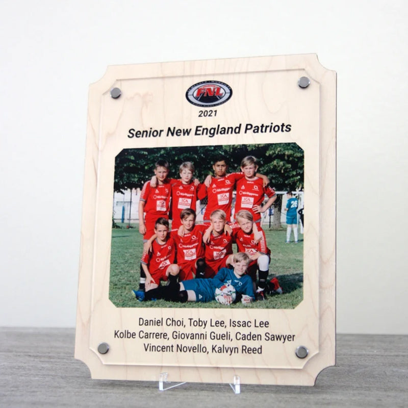 Custom Sports Plaque | Team Photo Plaque | Sponsor Thank You Plaque