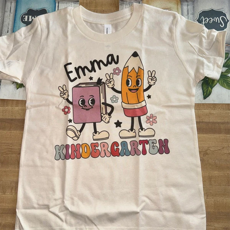 Personalized Kindergarten Shirt, Personalized Back to School Shirt Personalized First Grade Shirt