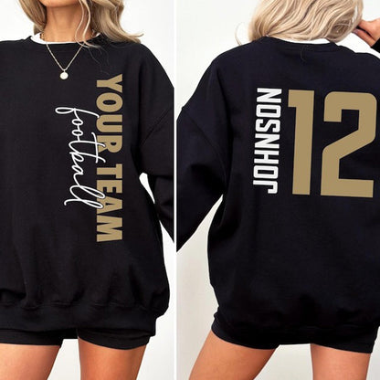 Custom Football Mom Shirt, Personalized Football Shirt