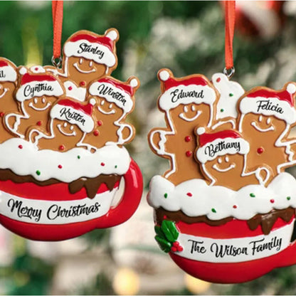 Personalized Gingerbread Christmas Ornament 2024