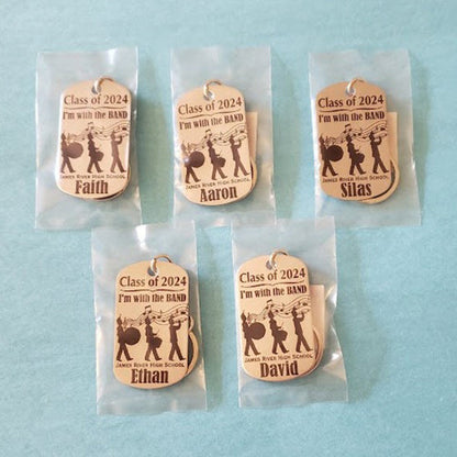 High School ,MUSIC ,FOOTBALL Coach Keychain Gift