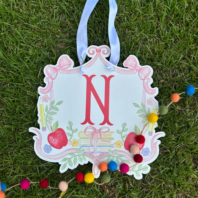 Teacher Door Hanger- Personalized Teacher Pencil Holder and Door Hanger