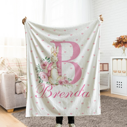 Custom Baby's First Easter Name Blanket