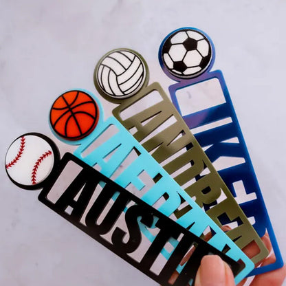 Bookmark for kids | Kids Personalized Bookmarks | Kids Sports | Kids Reading Gift