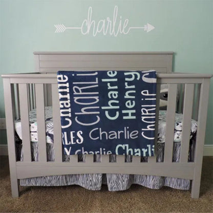 Custom Blanket with Name - Personalized Blanket - Name Blanket