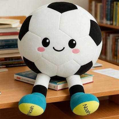 Velvet Plush Volleyball Softball Soccer Football Pillow with Legs