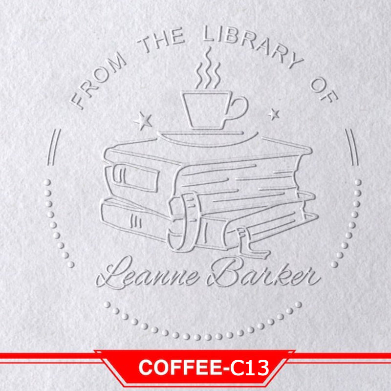 Book Embosser Personalized , Custom Stamp Embosser, Book Stamp, From The Library Of Stamp, Library Stamp