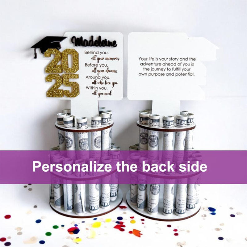 Personalized graduation money holder , graduation money tree gifts for her