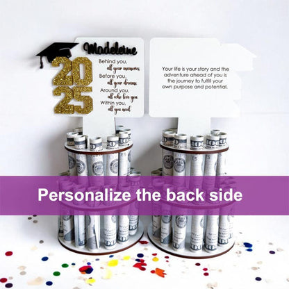 Personalized graduation money holder , graduation money tree gifts for her