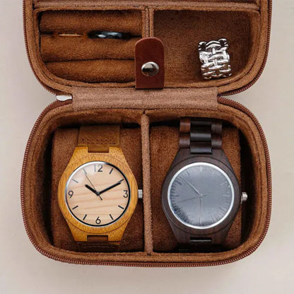 Personalized Watch Box for Men,Travel Watch Box