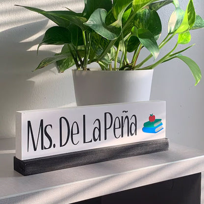 Personalized Teacher Name Plate/Name Plaque