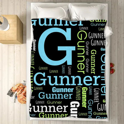 Custom Blanket with Name - Personalized Blanket - Name Blanket