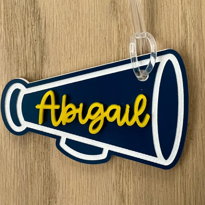 Personalized Name Tag Personalized Baseball Swimming Lacrosse Volleyball Hockey Soccer Dance Cheer Pom Tennis Football Hockey Track Pickleball Basketball Bag Tag