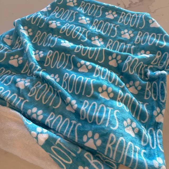 Custom Dog or Cat Name Blanket