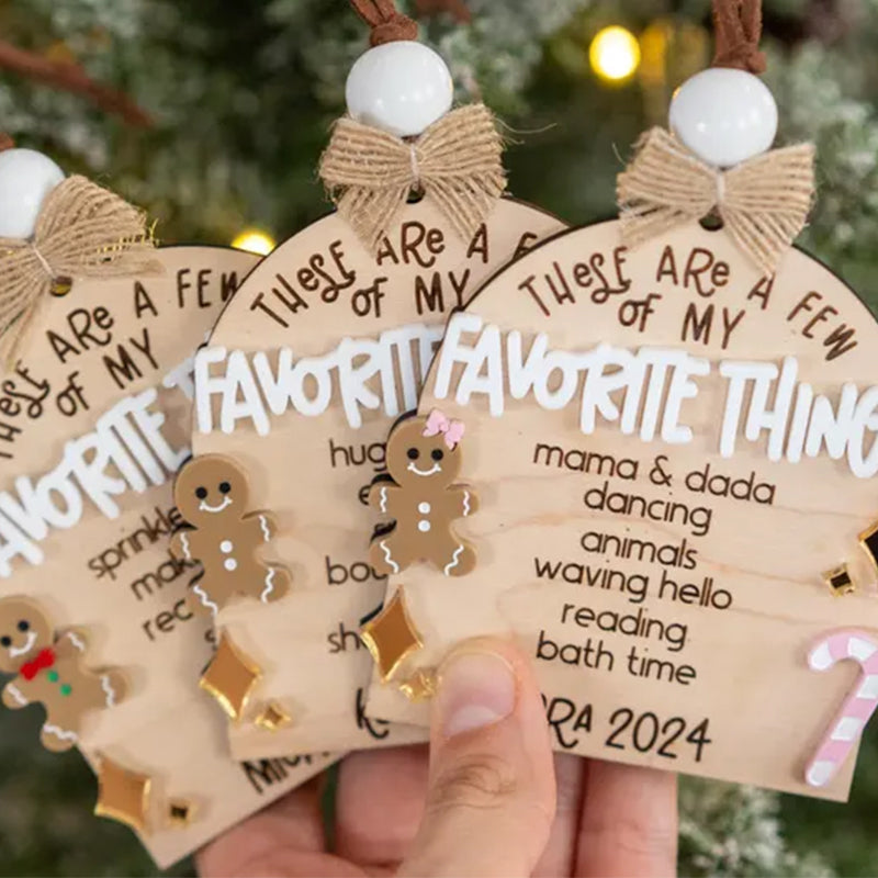 Few Of My Favorite Things Ornament, Personalized Kids Keepsake Ornament