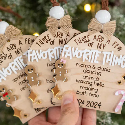 Few Of My Favorite Things Ornament, Personalized Kids Keepsake Ornament