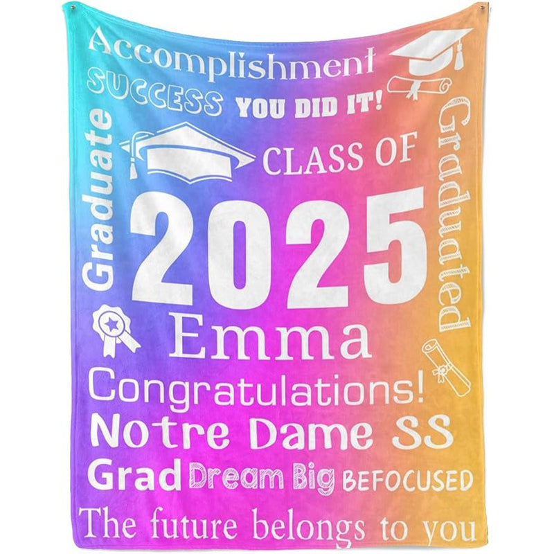 Personalized Graduation Blankets Graduation Gift