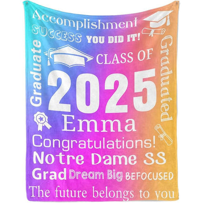Personalized Graduation Blankets Graduation Gift