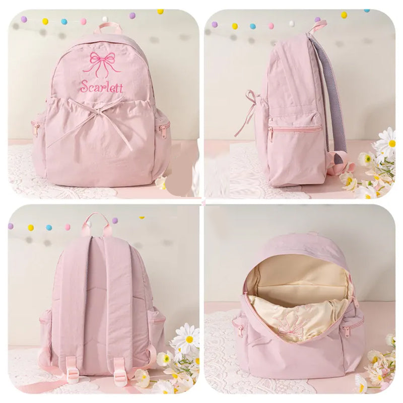 Custom Kids Backpack Cute Toddler Backpack with Bow