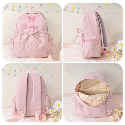 Custom Kids Backpack Cute Toddler Backpack with Bow
