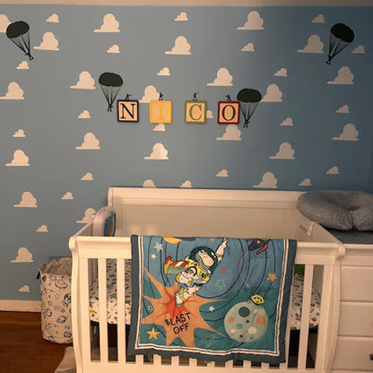 Wood Block Nursery Letters, Baby Name, Individual Wood Letters