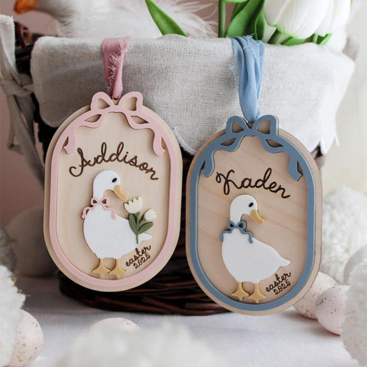 Personalized Easter Basket Tag, Easter Gift Tags