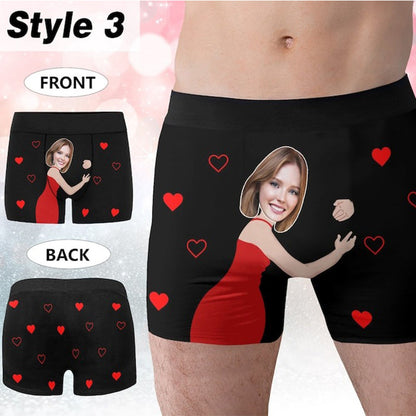 Personalized Boxers for Husband, Custom Face Underwear