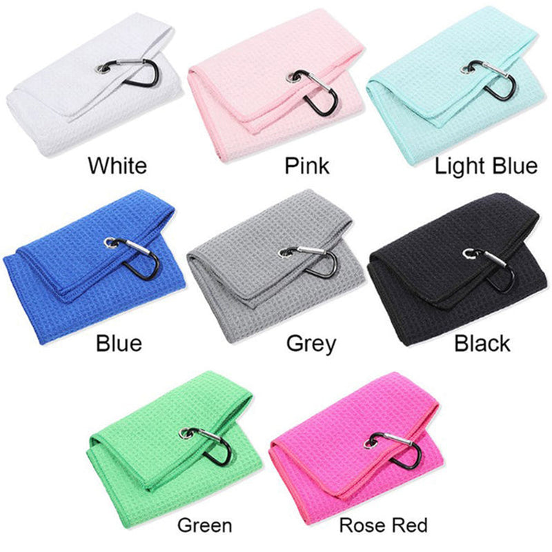 Personalized Colorful Golfing Clubs Golf Waffle Towel