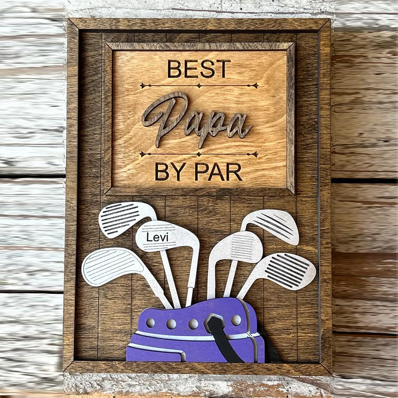 Personalized Dad or Grandpa Golf Sign