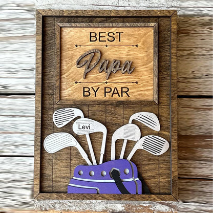 Personalized Dad or Grandpa Golf Sign