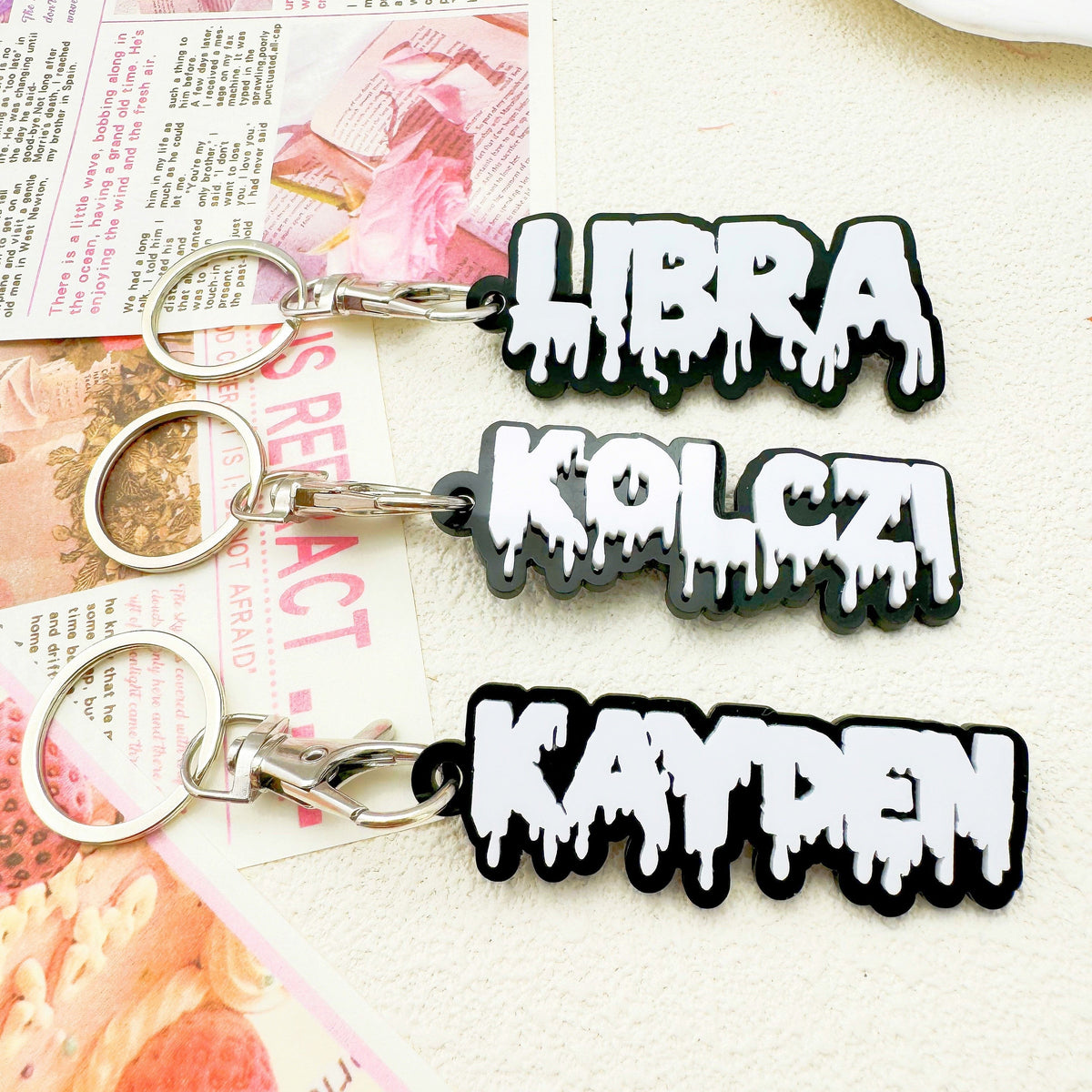 Customized Acrylic Keychain with Name