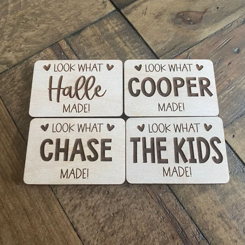 Personalized Look What I Made Magnet | Kids Name Magnet | Artwork Display | Kids Fridge Magnet | Refrigerator Magnet | Back To School