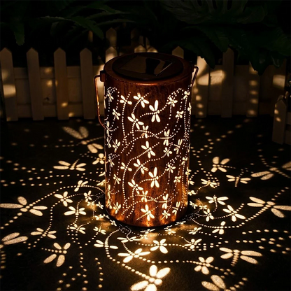 Metal Hanging Light, Shadow Casting Garden Decor