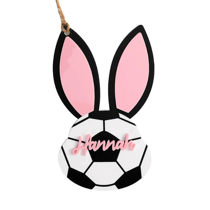 Personalized Basketball Baseball Softball Sports Acrylic Easter Bunny Basket
