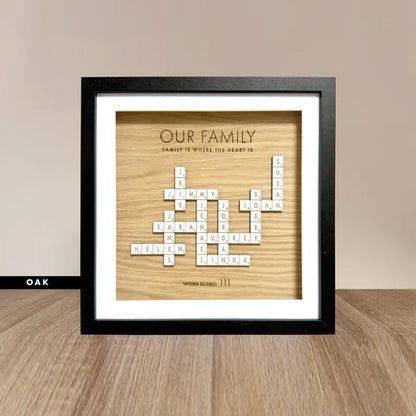 Mothers Day Presents Scrabble Frame Family Tree Personalized Decor Gift
