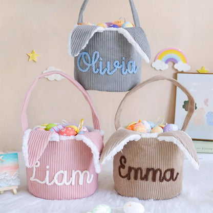 Personalized Easter Basket,Corduroy Basket