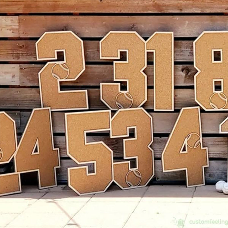 Sports Numbers Photos, Pins Cork Board Logo Team Awards Display Board