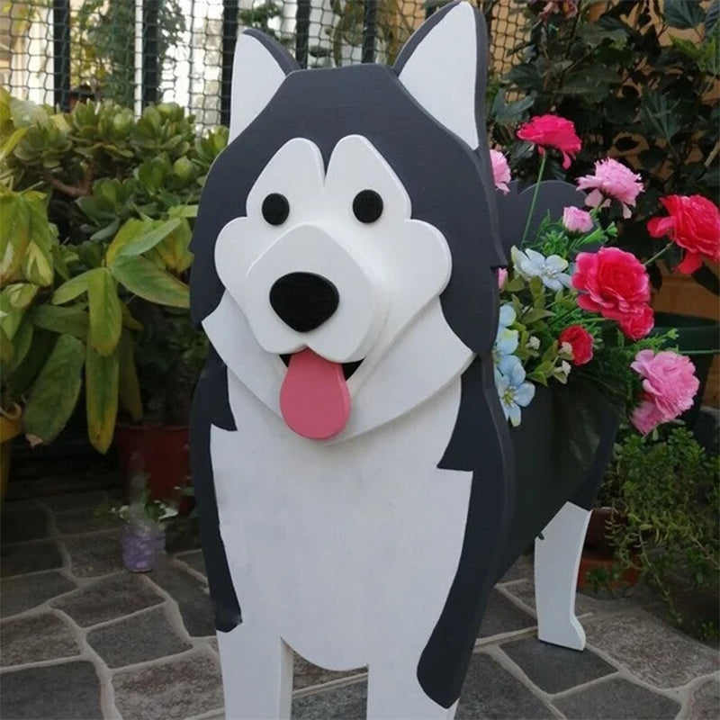 Dog Cat Pet Organizer Patio Indoor Outdoor Wood Planter