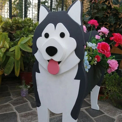 Dog Cat Pet Organizer Patio Indoor Outdoor Wood Planter