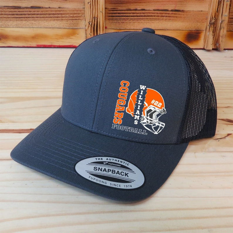 Custom Sport Hat,Football Softball Baseball Sport Hat, School Spirit