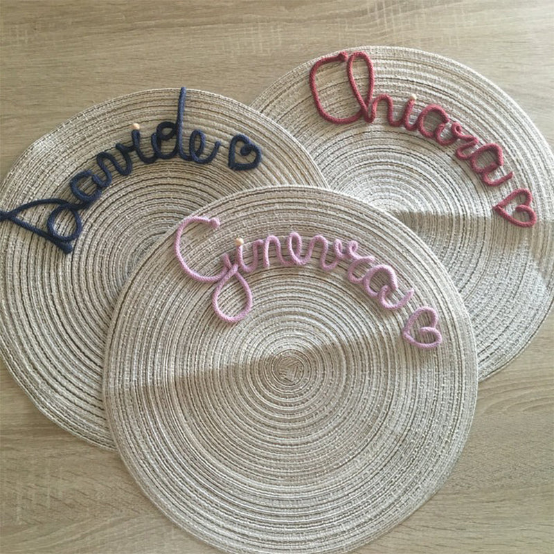 Placemat with name