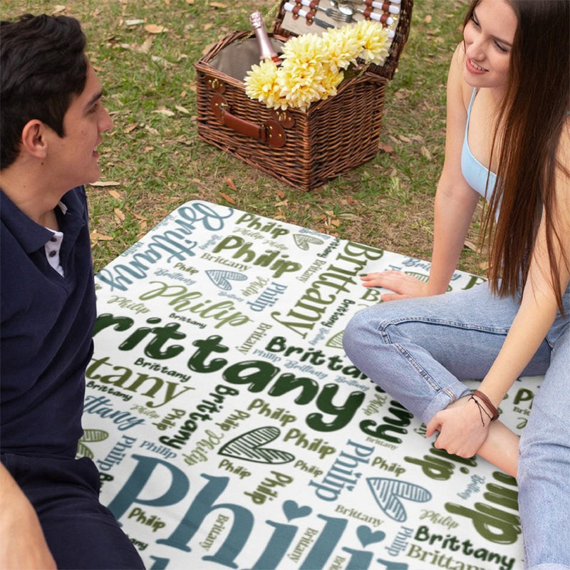 Personalized Blanket, Couple Gifts, Name Blanket