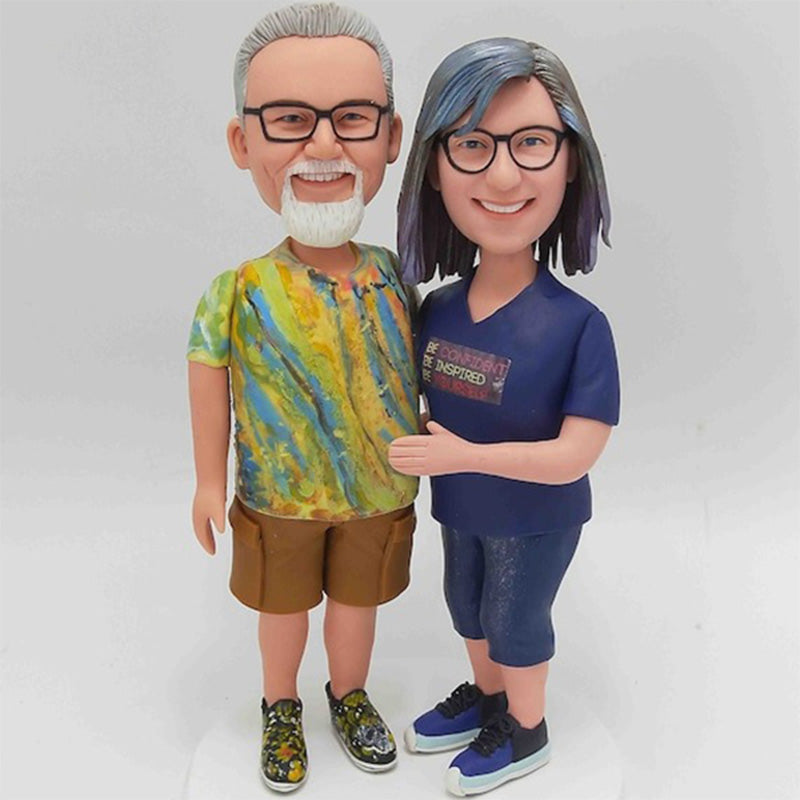 Customized golf bobblehead, personalized golf gift for him