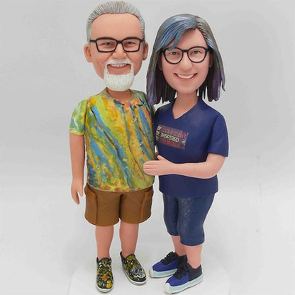 Customized golf bobblehead, personalized golf gift for him