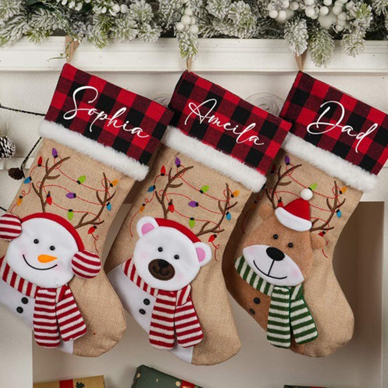 Personalized Knitted Christmas Stocking