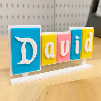 Personalized Desk Name Plate, Desk Name Disney Sign